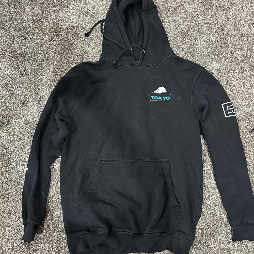 Black Tokyo Graphic Hoodie